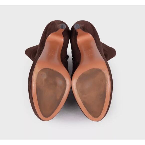 Alaïa Dark Brown Suede Ankle Boots - Size 39 - Picture 5 of 5
